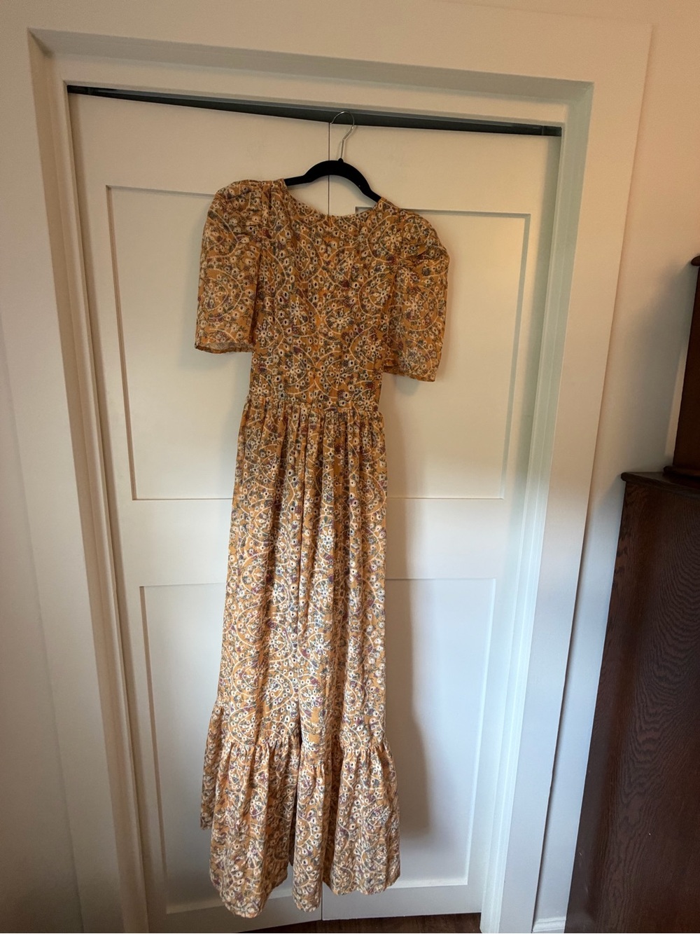 ELLIATT Bali Floral Puff Sleeve Cutout Maxi Dress | Size Small | Revolve - Picture 4 of 6